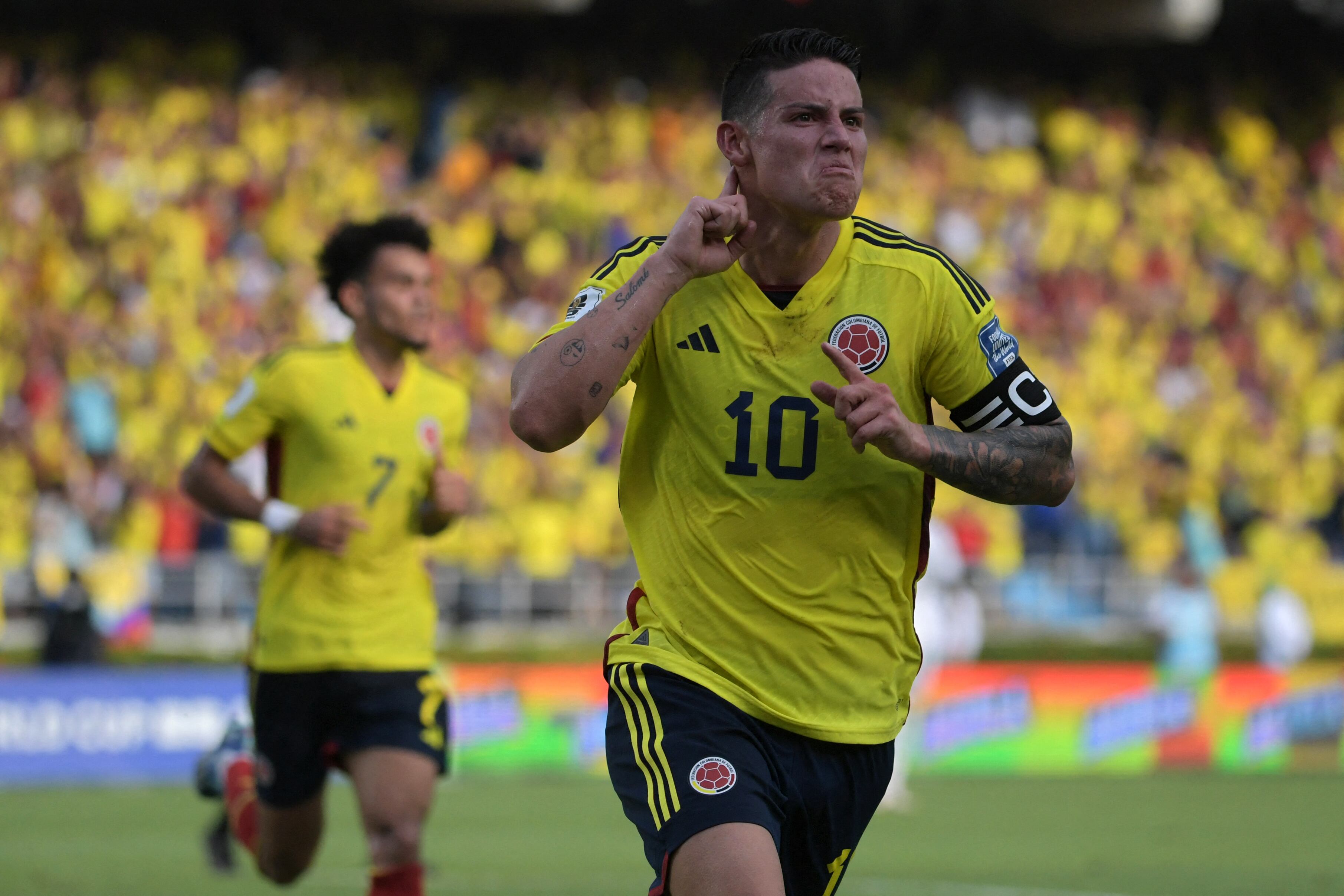 ames Rodriguez (Photo by Raul ARBOLEDA / AFP) (Photo by RAUL ARBOLEDA/AFP via Getty Images)