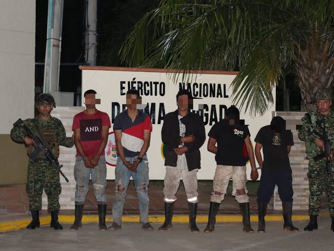 Capturan a nueve integrantes de un grupo armado/ Foto vía Ejército Nacional