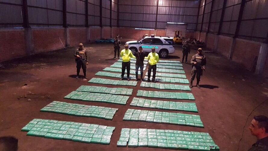 Incautan más de una tonelada de cocaína en Buenaventura. Foto: Fiscalía.