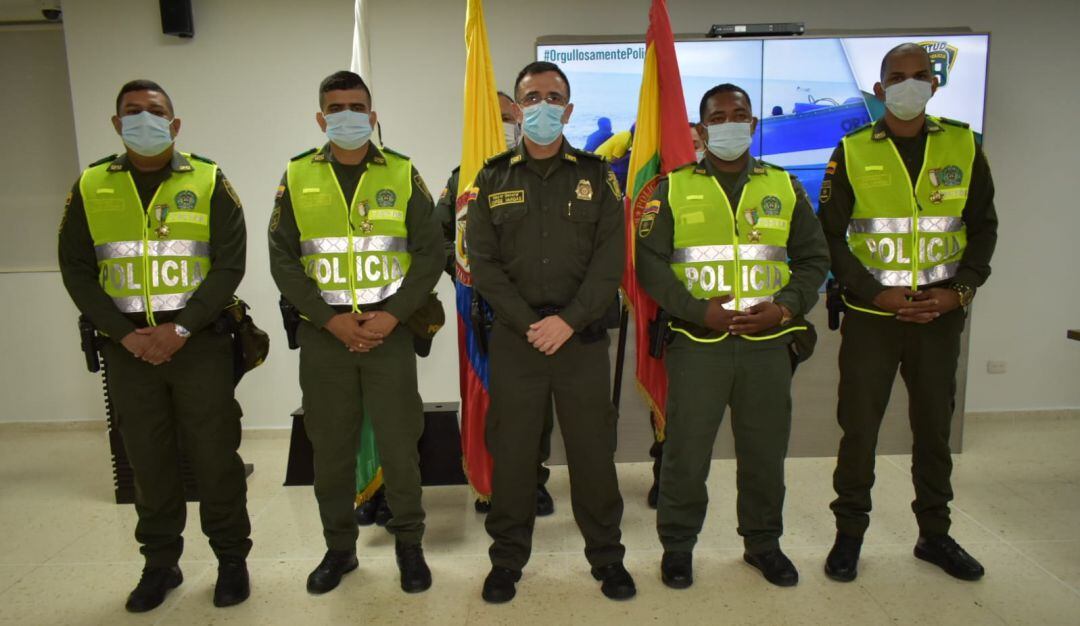 Condecoración a cuatro policías de Cartagena