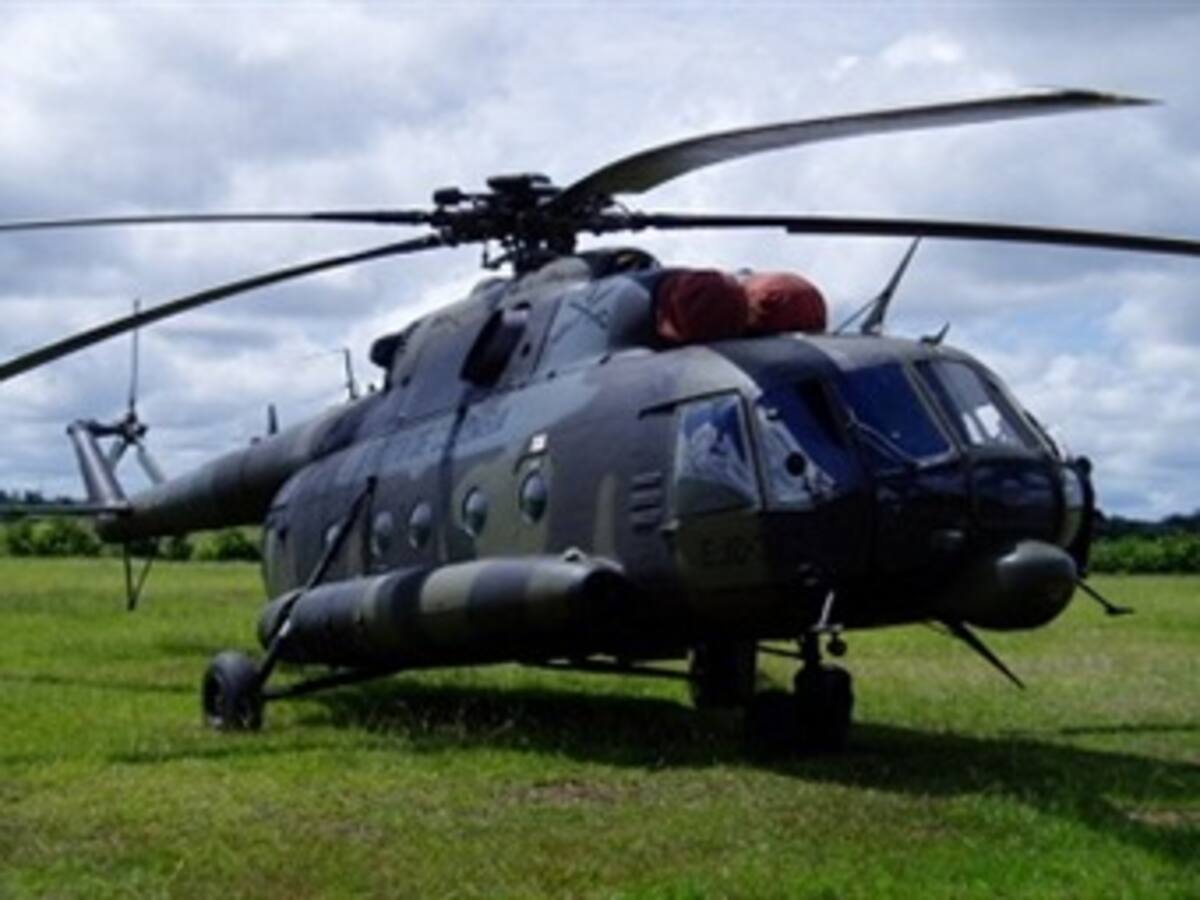 Se accidentó helicóptero militar cerca de la frontera con Venezuela