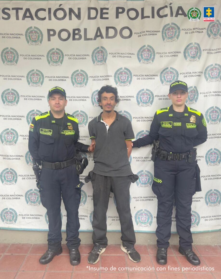 Enviaron a prisión a un habitante de calle por prenderle fuego a otro en Medellín. Foto: Fiscalía General de la Nación.