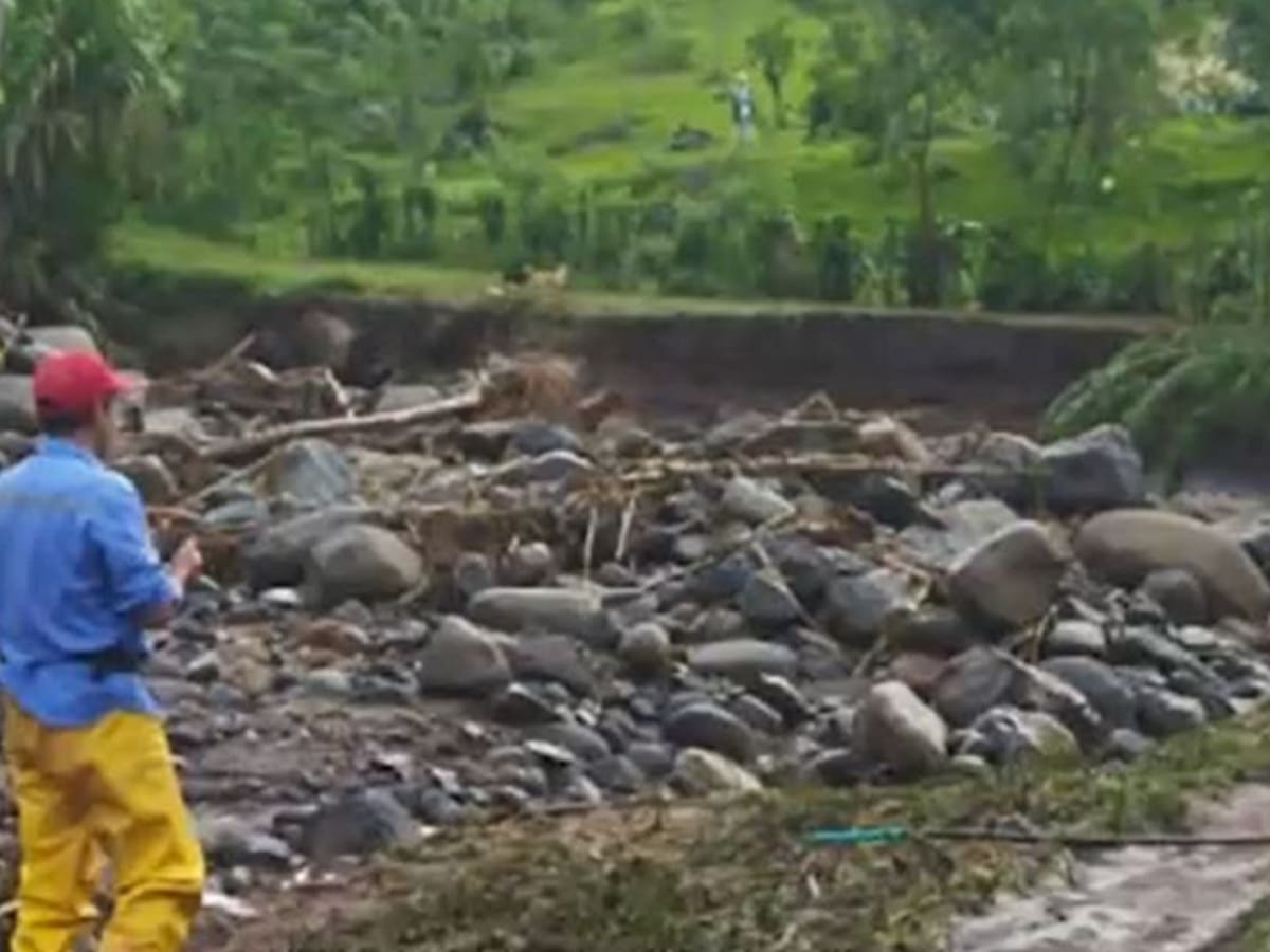 Emergencia en Supía por el desbordamiento de la quebrada Grande