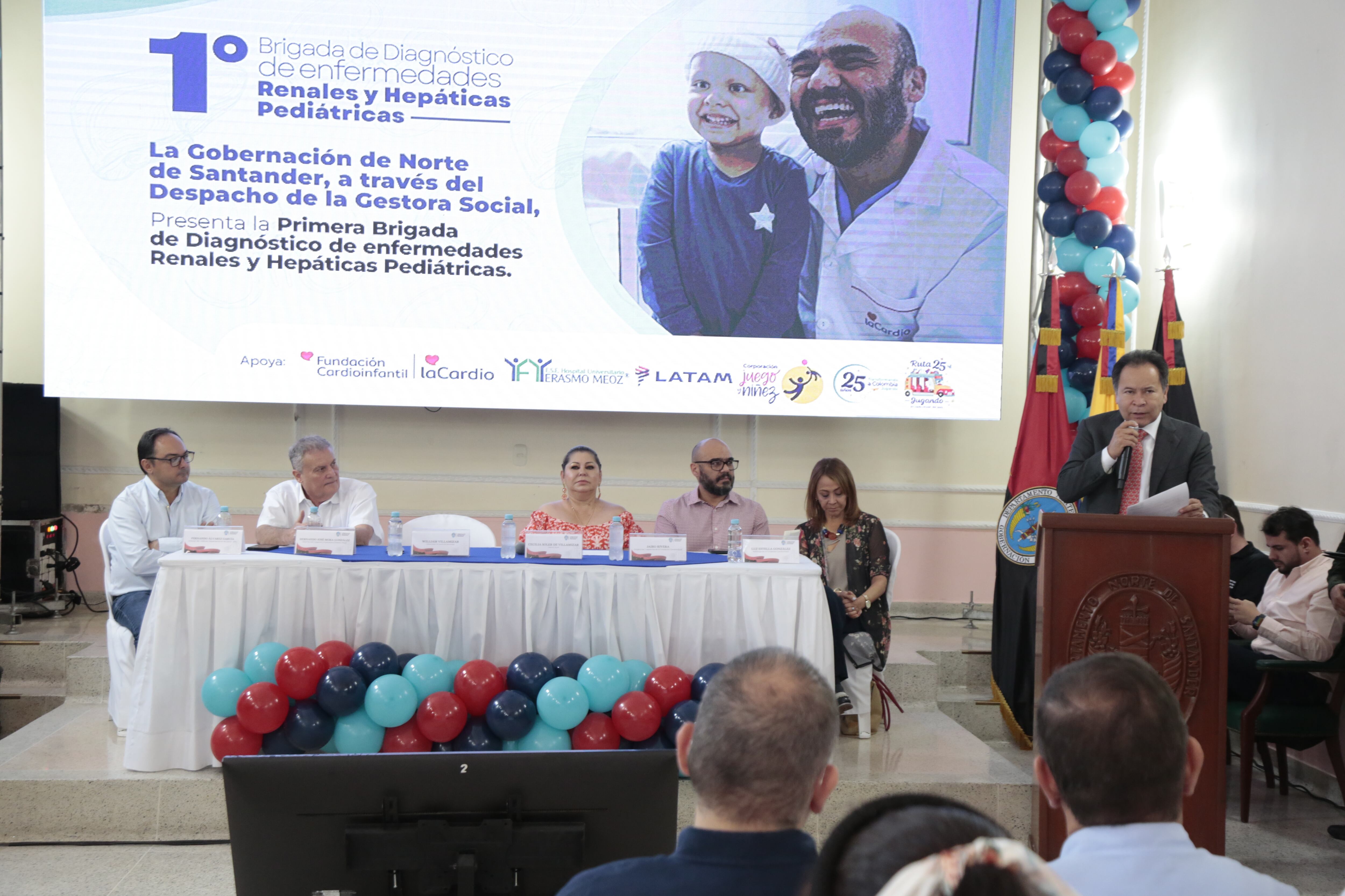 Primera brigada diagnóstica para enfermedades renales y hepáticas pediátricas. Foto: Gobernación de Norte de Santander.