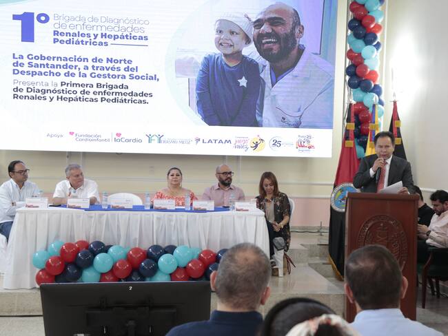 Primera brigada diagnóstica para enfermedades renales y hepáticas pediátricas. Foto: Gobernación de Norte de Santander.