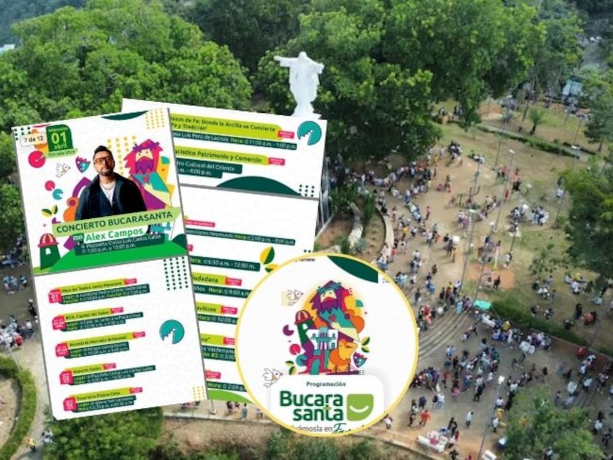 Más de 50 eventos en Bucaramanga para Semana Santa: estos son los planes culturales y turísticos
