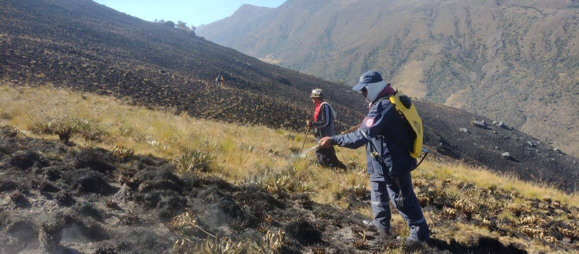 Incendio Páramo Almorzadero