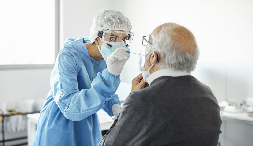 Prueba de COVID-19  a paciente