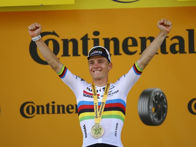 Remco Evenepoel se impuso en la séptima etapa del Tour de Francia, EFE/EPA/KIM LUDBROOK
