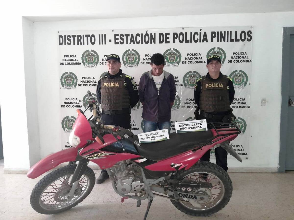 Por el delito de receptación capturan a un sujeto en puesto de control en Pinillos