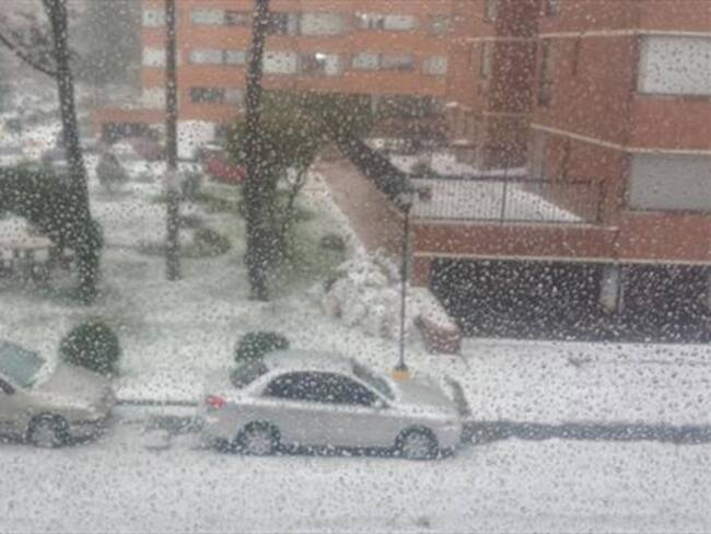 Granizada en el norte de Bogotá es reportada por usuarios de redes sociales