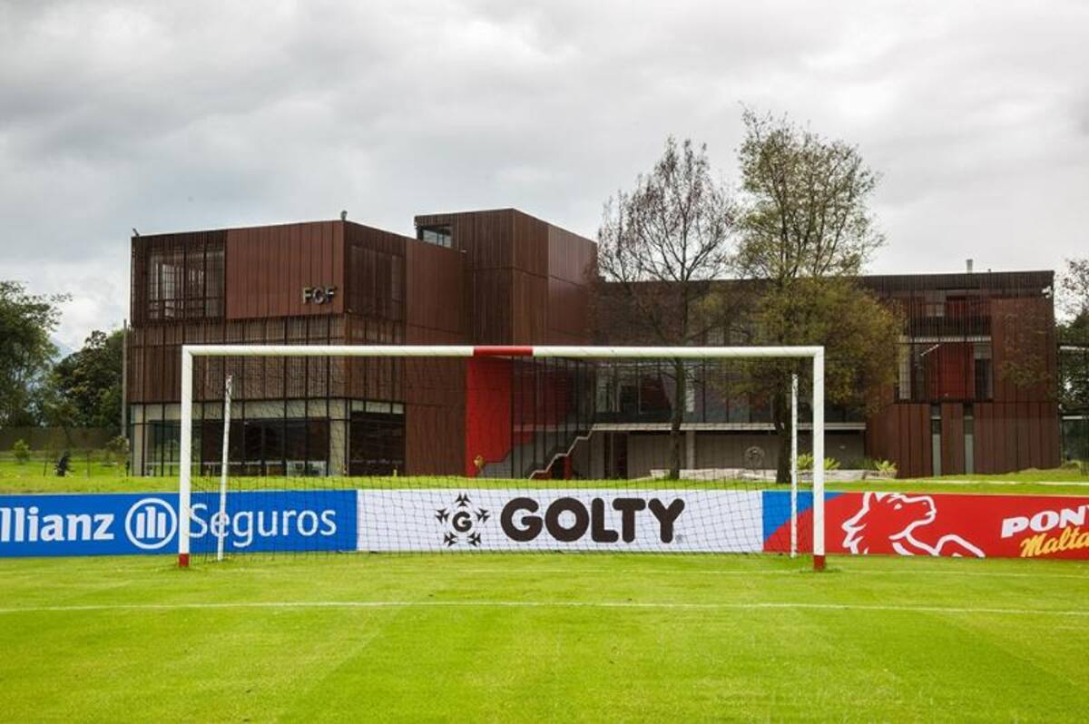 Cancha de grama sintética.