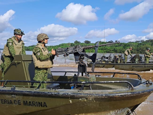 El objetivo de las tropas es garantizar la soberanía, el tránsito y la libre movilidad sobre los ríos Orteguaza y Caquetá.