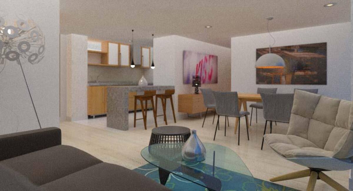 Localizado en el sector norte de Barranquilla, con una excelente panorámica de la ciudad, cuenta con diez pisos de altura, 43 apartamentos, cubierta con piscina, gimnasio y área de descanso.