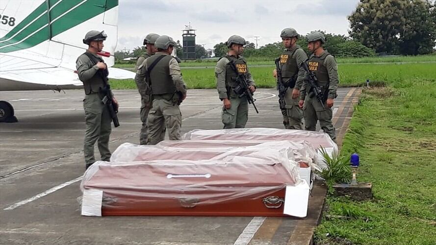 Las autoridades aseguran haber encontrado cuerpos de periodistas ecuatorianos asesinados por "Guacho". Foto: Colprensa