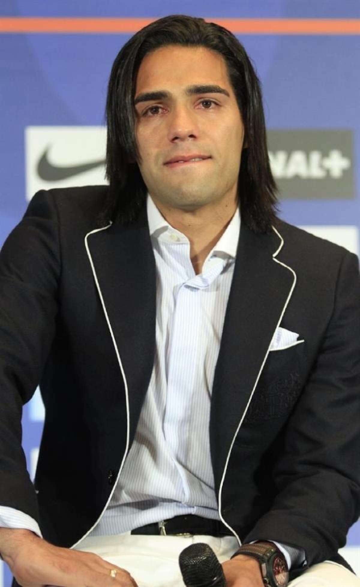 Falcao conmovido aseguró que ha vivido los dos mejores años en el Atlético de Madrid. Foto: EFE