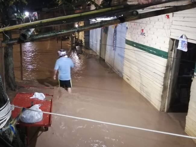 Lluvias causan inundaciones en Neiva