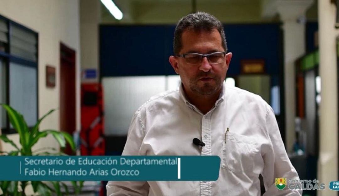 Secretario de Educación de Caldas, Fabio Hernando Orozco.