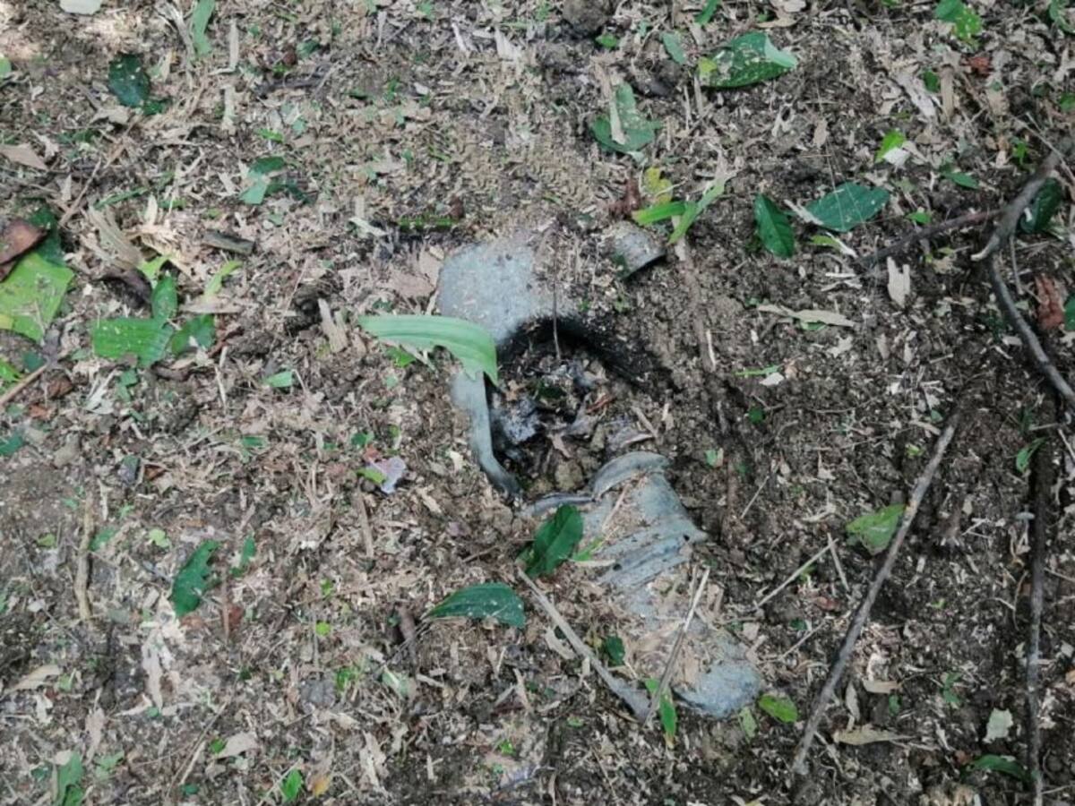 Hallan dos artefactos explosivos en áreas deforestadas en el Meta