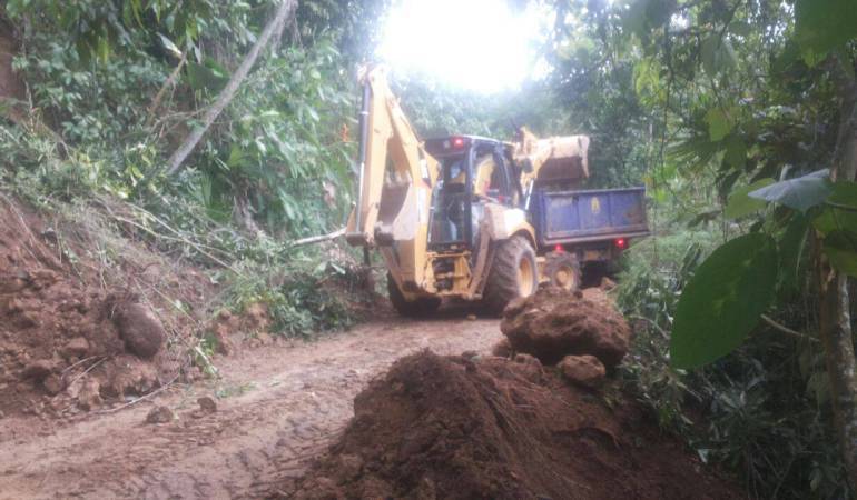 Deslizamientos afectan las vías de Caldas