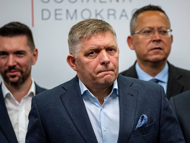 Primer ministro eslovaco y presidente del partido Smer-SD, Robert Fico. (Elecciones, Eslovaquia) EFE/EPA/MARTIN DIVISEK