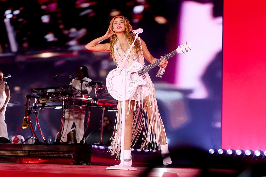 MADRID, SPAIN - SEPTEMBER 18: Singer Shakira performs onstage on the Opening night of her 12 date European residency at Shakira stadium during "La Mujeres Ya No Lloran" World Tour at Estadio Shakira on September 18, 2026 in Madrid, Spain. (Photo by Nicolas Gerardin/Getty Images / ABA via Getty Images)