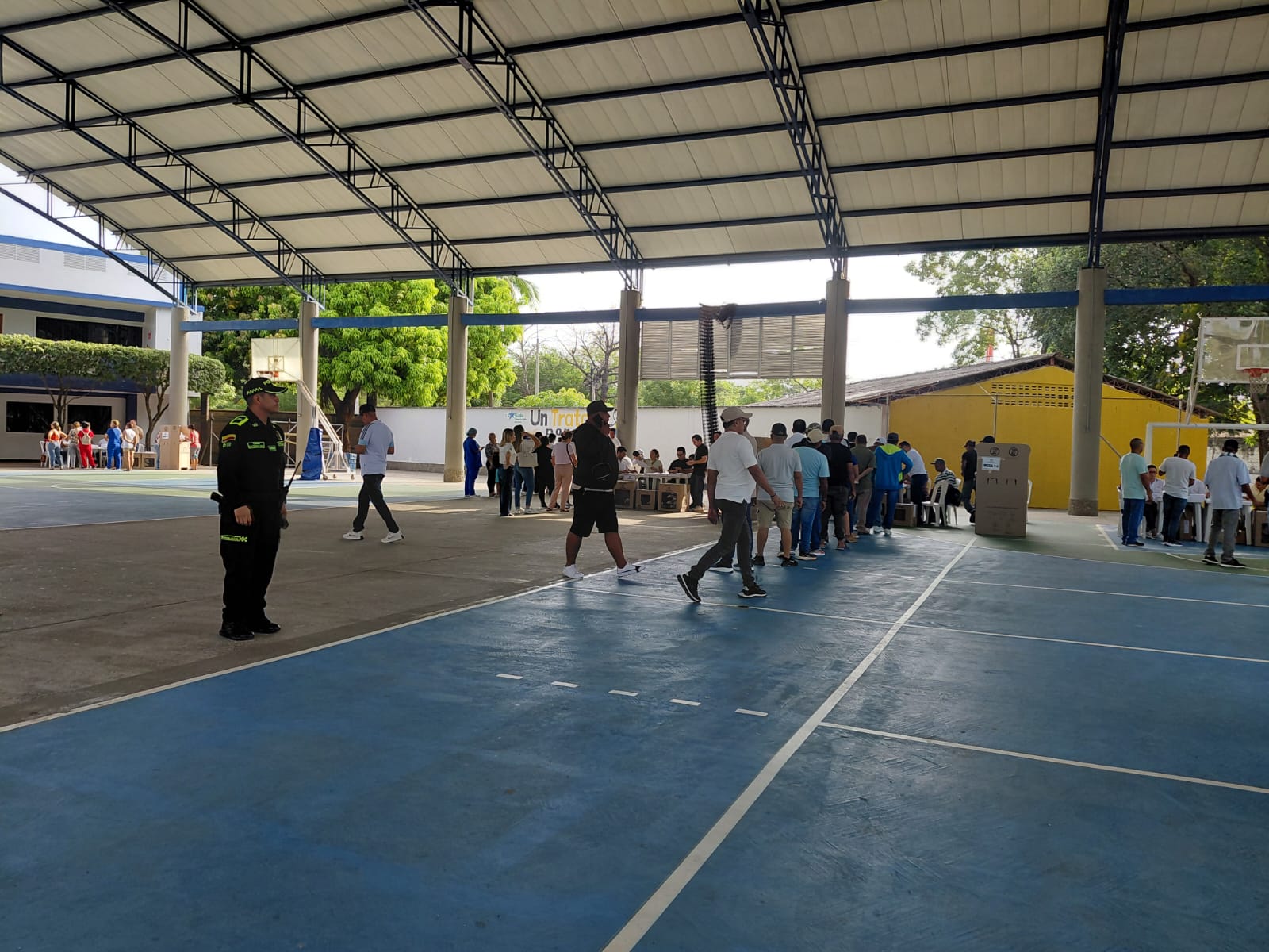 Autoridades entregan parte de tranquilidad en medio de la jornada electoral en Córdoba. Foto: Caracol Radio/Claudia Hernández.