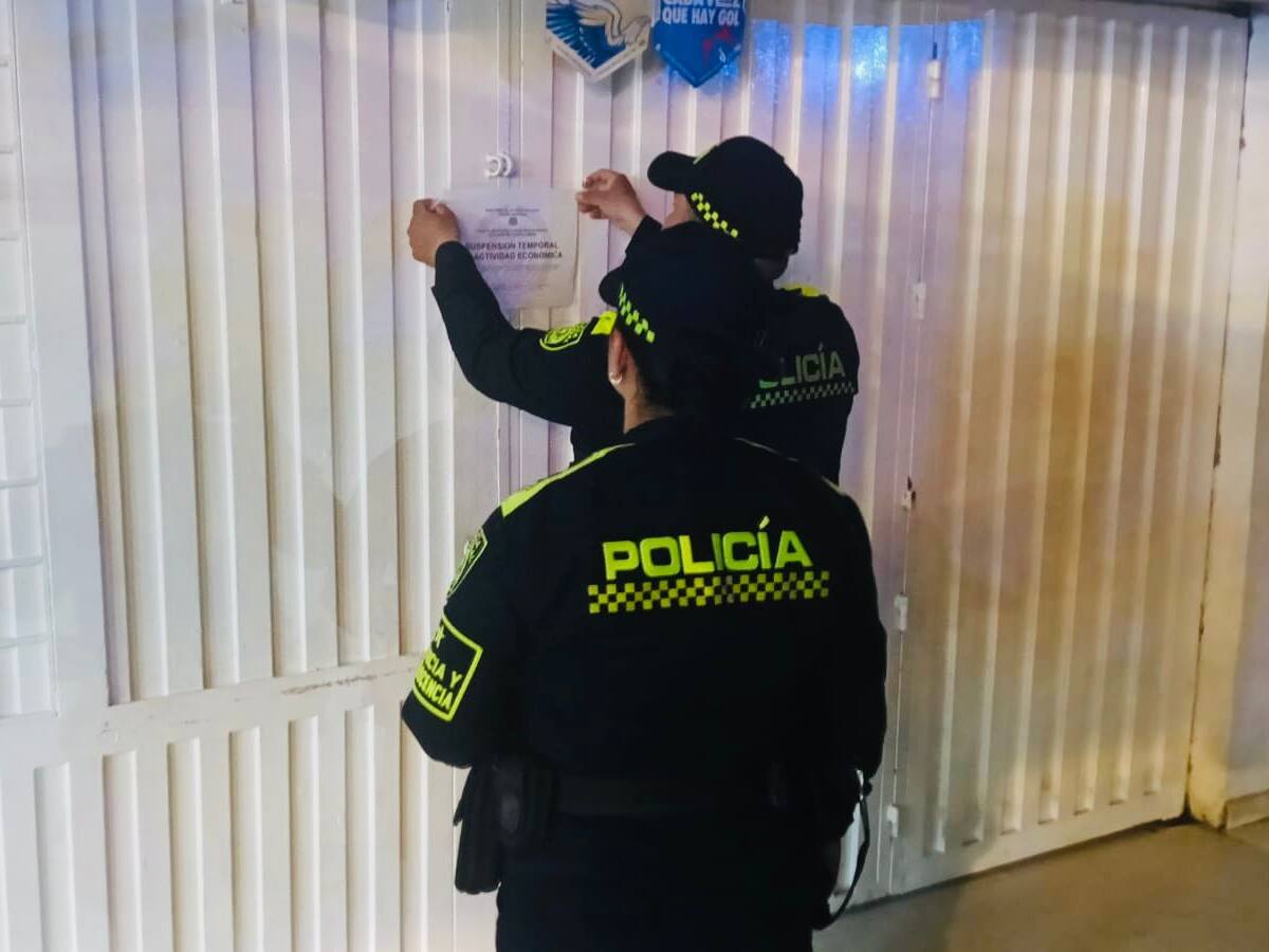 VIDEO | Así fue el cierre de establecimientos nocturnos en Floridablanca: ya son diez sancionados