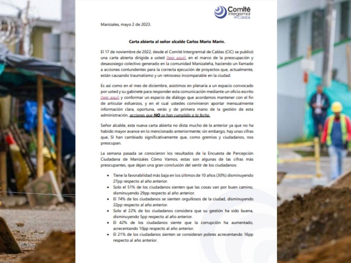 Comité Intergremial rechaza comunicaciones de la alcaldía que son consideradas como burlas