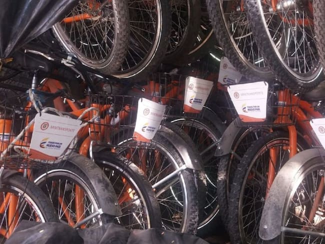 120 bicicletas a la espera de ser puestas en uso