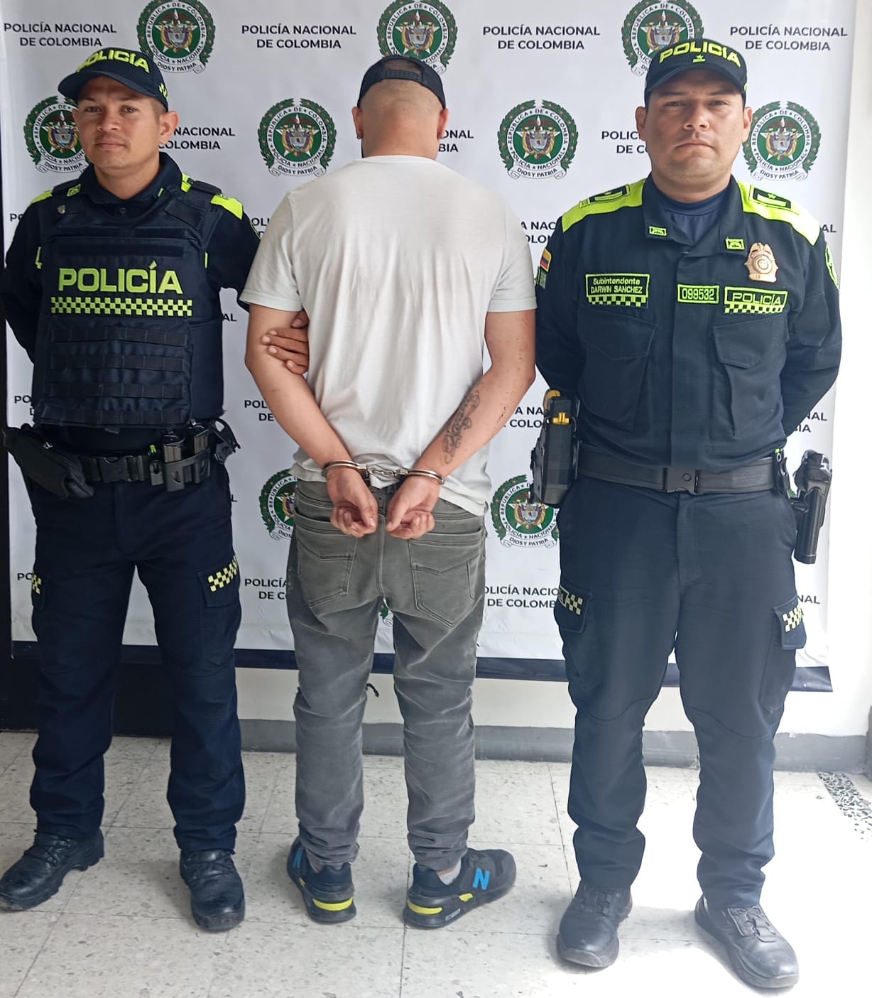 Fotografía suministrada por la Policía de Manizales