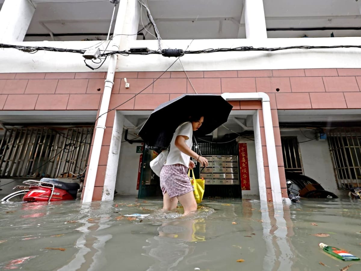 El tifón Dolphin deja lluvias récord y más de 1,6 millones de evacuados en China