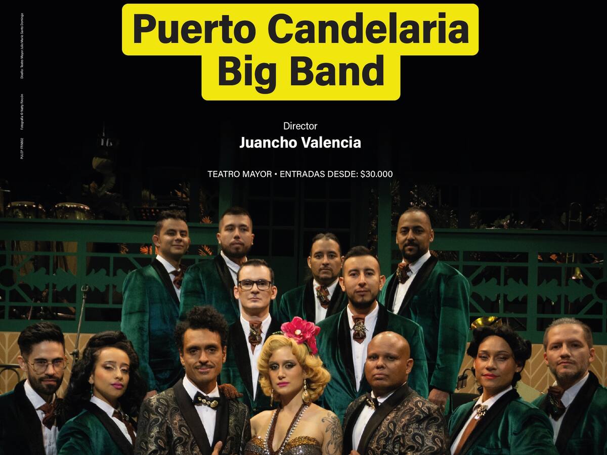Puerto Candelaria Big Band revive la cumbia en el Teatro Mayor este 5 de diciembre