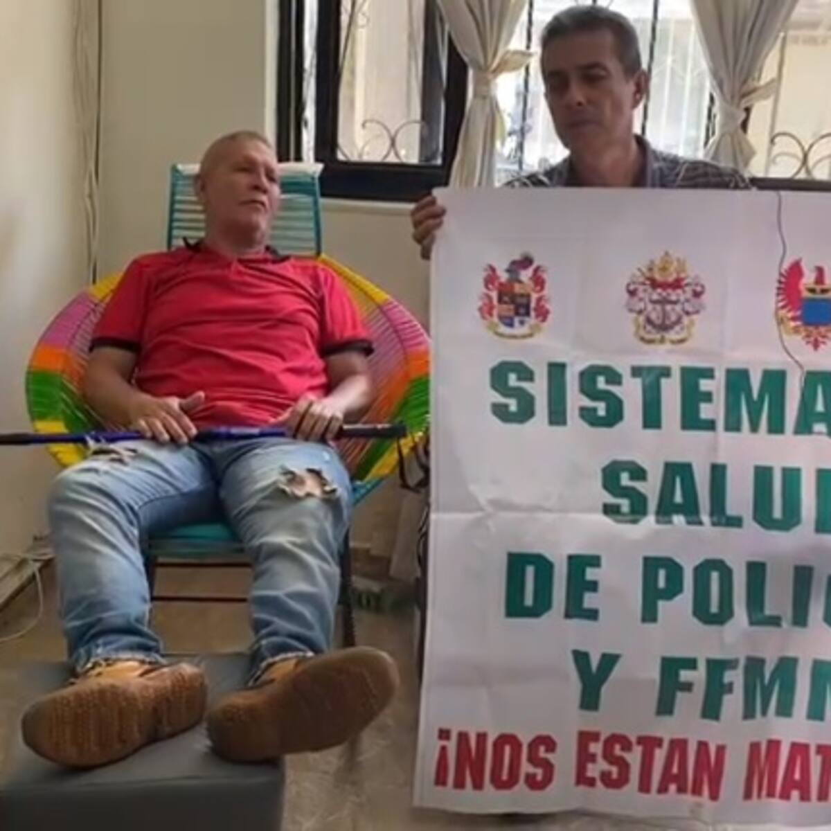 Policía retirado en Quindío amenaza con el suicidio por retraso en entrega de medicamentos