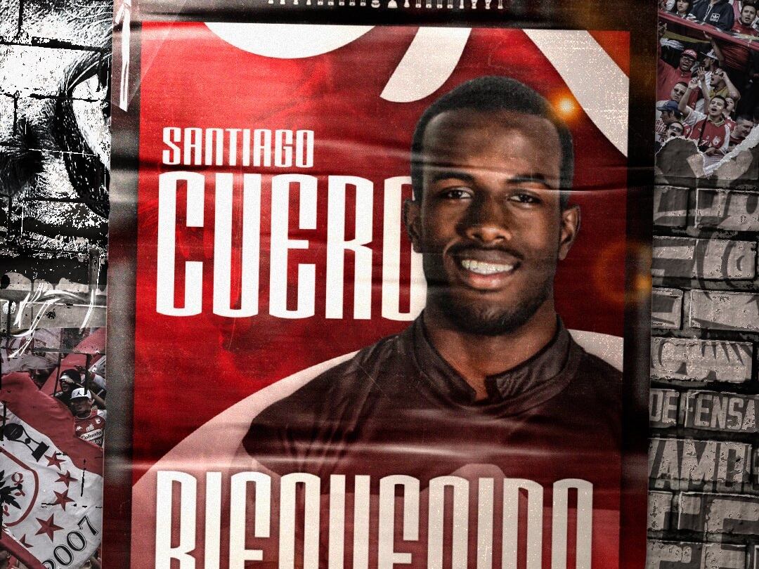 Santiago Cuero, nuevo jugador de Santa Fe / Twitter: @santafe.