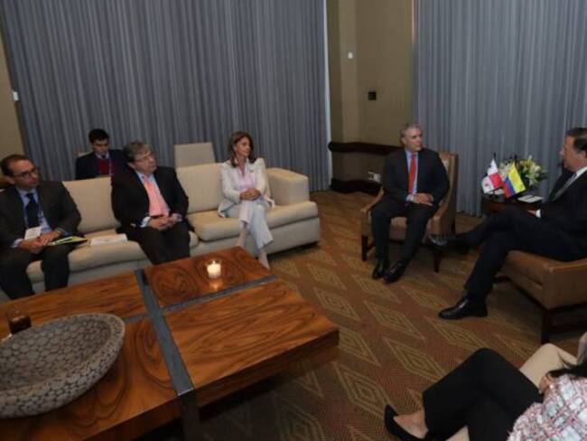 Iván Duque se reunió con los presidentes de Ecuador, Panamá y Honduras