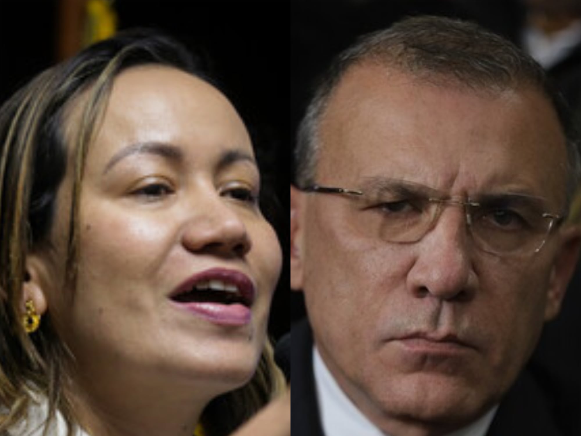 Carolina Corcho y Roy Barreras. Foto: (Colprensa-Mariano Vimos) / (Álvaro Tavera Colprensa)