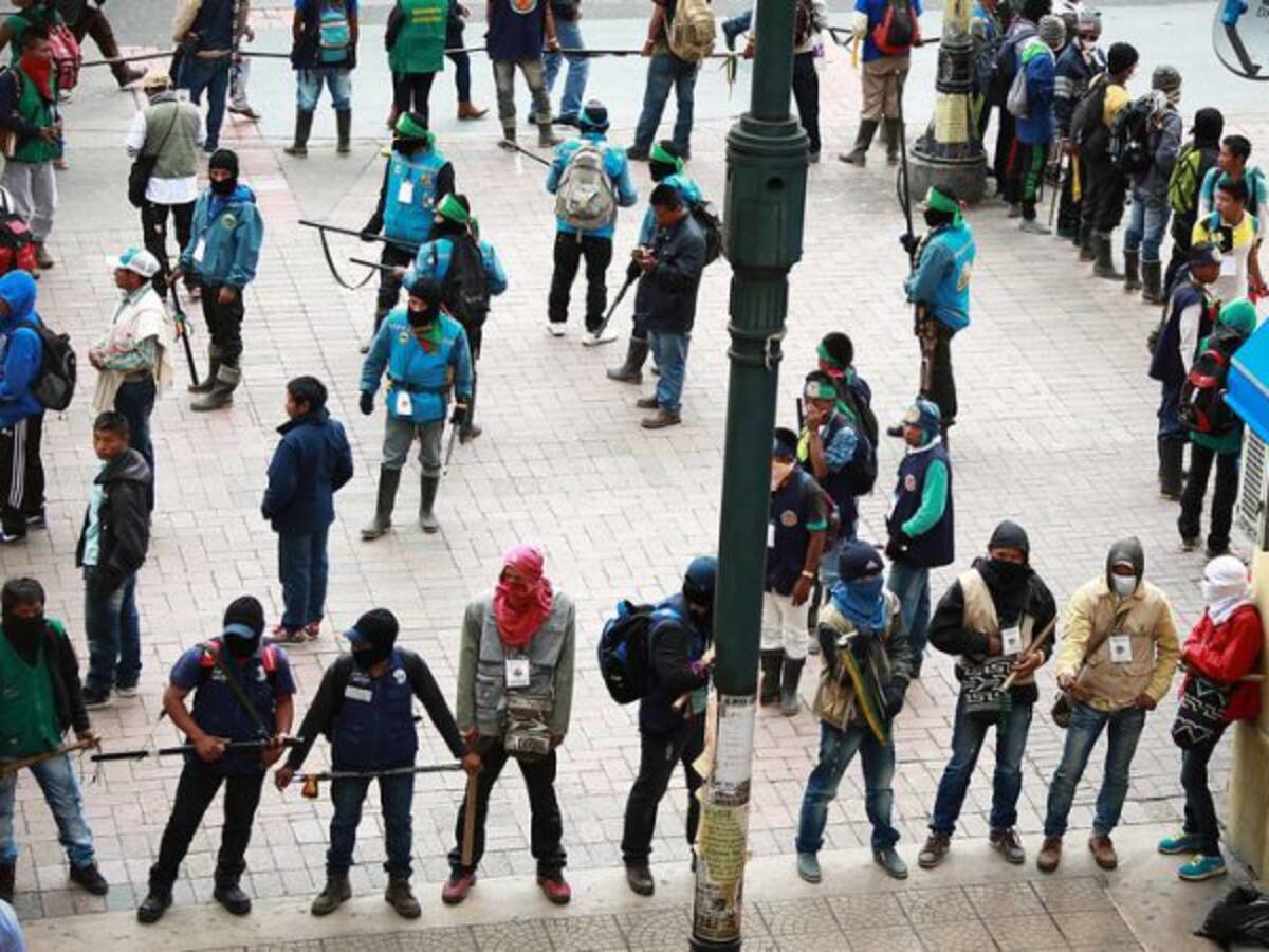 Encapuchados ocupan la sede del Ministerio de Agricultura