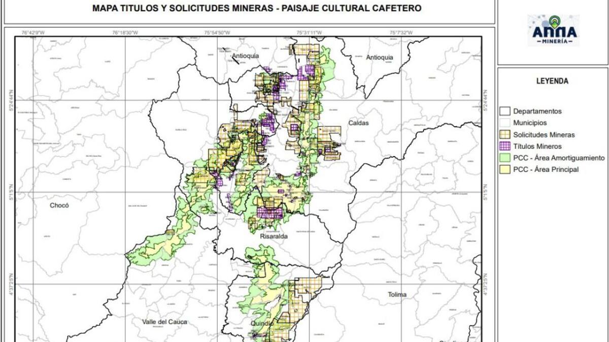 La minería y el río La Vieja