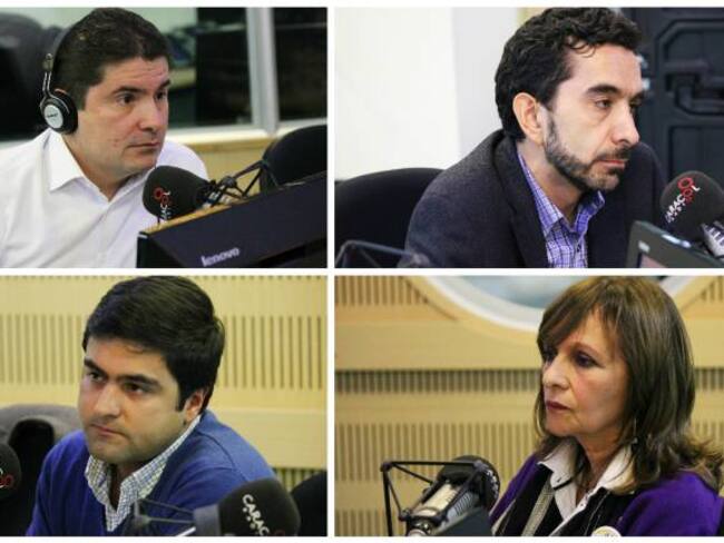 Plebiscito: el 'Sí' del Gobierno y sus aliados y el 'No' del uribismo.