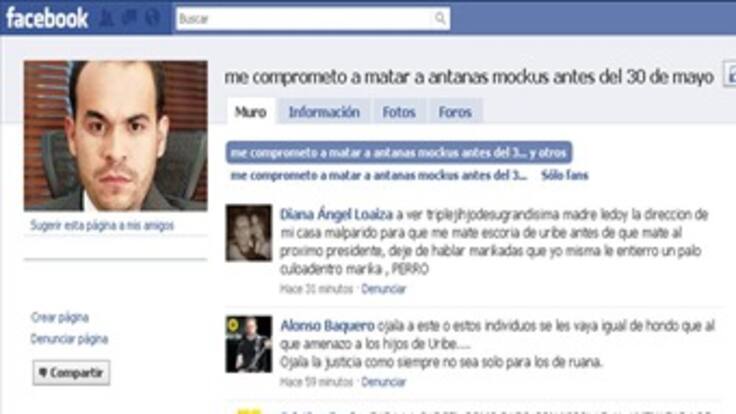 Mockus dijo que no responde a los violentos en alusión a las amenazas en Facebook