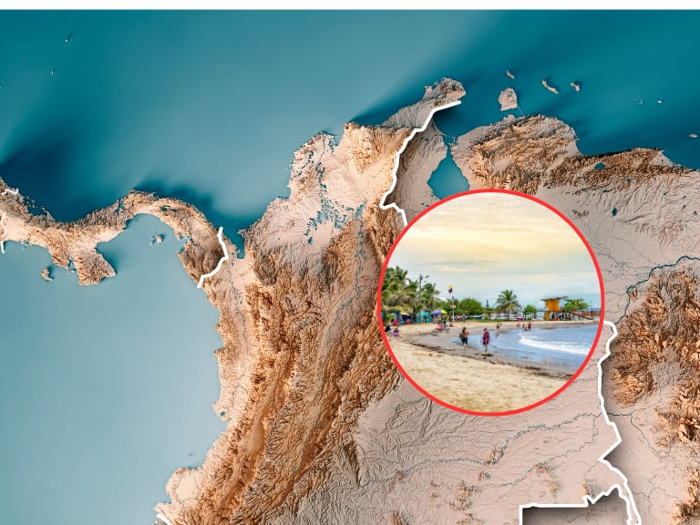 Mapa de Colombia / Playa del departamento más grande con acceso al mar (Getty Images)