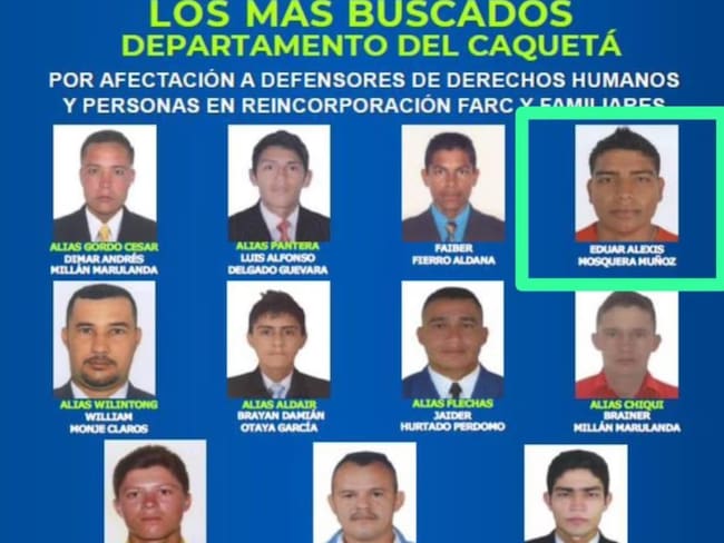 Los más buscados del departamento del Caquetá