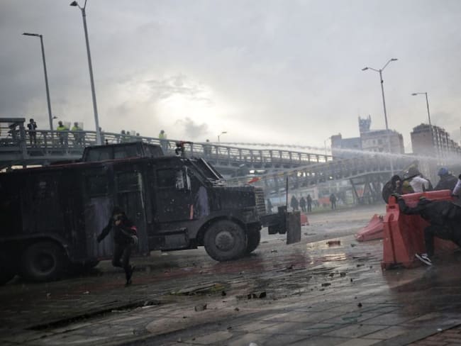 Enfrentamientos en Bogotá.