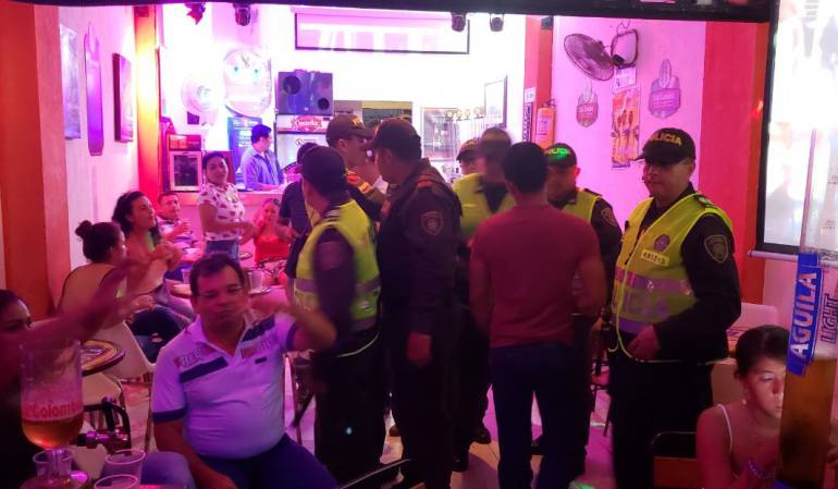 Operativos a establecimientos de diversión en Espinal, Tolima