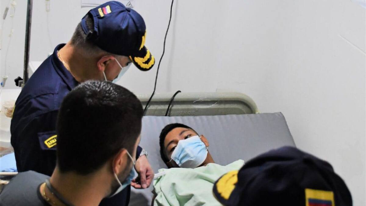 Trasladan a Barranquilla a soldado herido en San Andrés