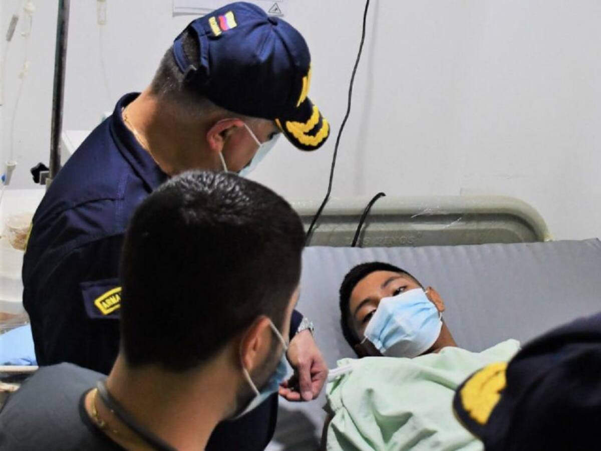 Trasladan a Barranquilla a soldado herido en San Andrés
