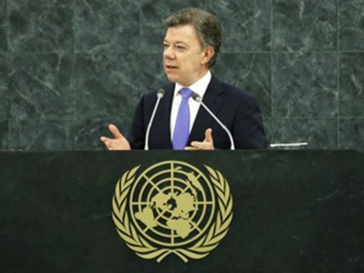 Hoy interviene el presidente Santos en la 69 Asamblea de la ONU