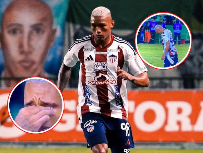Jermein Peña, defensor de Junior. Fotos: Instagram de Jermain Peña y capturas de pantalla de videos.