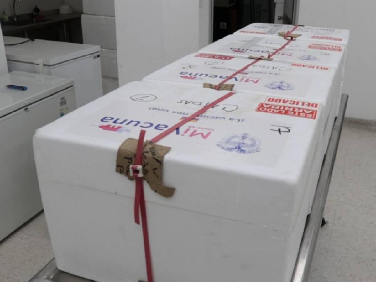 58.620 vacunas contra la COVID-19 llegaron a Caldas